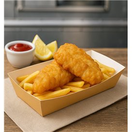 Hot-Dog Schachtel Kraft 17x5,5x3,8cm (25 Stück)