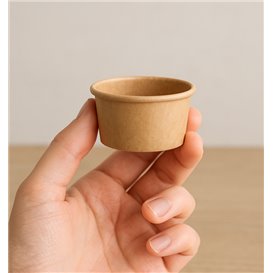 Kraft karton-Saucengläser 75ml Ø7,3cm (50 Stück)