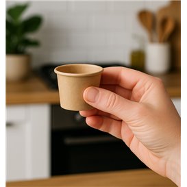 Kraft karton-Saucengläser 30ml Ø4,3cm (50 Stück)