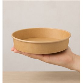 Salatschüssel aus Kraft-Kraftkarton 950ml Ø18,5cm (50 Stück)
