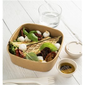 Verpackung Quadratische aus Kraftkarton 750ml 17x17x5cm (300 Stück)