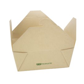 SnackBox Bambus-Karton Kraft 10,7x9x6,5cm 700ml (50 Stück)