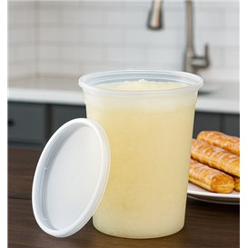 PP-Schalen met Deckel Transparent “Deli Range” 960ml (240 Stück)