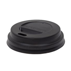 Deckel Schwarz für Becher Ø9,3cm (100 Stück)