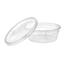 PP-Schalen met Deckel Transparent “Deli Range” 240ml (40 Stück)