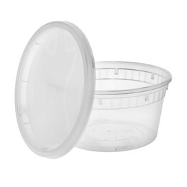 PP-Schalen met Deckel Transparent “Deli Range” 360ml (40 Stück)