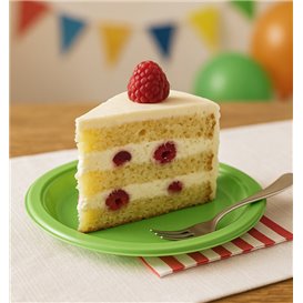 Plastikteller PS Wiederverwendbar Flach Limettengrün 165mm (450 Stück)