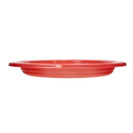 Plastikteller PS Wiederverwendbar Flach Rot Ø220mm (25 Stück)