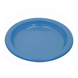 Plastikteller PS Wiederverwendbar Flach Dunkelblau Ø220mm (300 Stück)