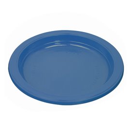 Plastikteller PS Wiederverwendbar Flach Dunkelblau Ø165mm (25 Stück)