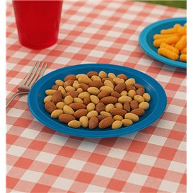 Plastikteller PS Wiederverwendbar Flach Dunkelblau Ø165mm (25 Stück)