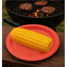 Plastikteller PS Wiederverwendbar Flach Rot Ø165mm (450 Stück)