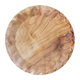 Pappteller mit Holzoptik “Bali” Ø18cm 290g/m² (50 Stück)