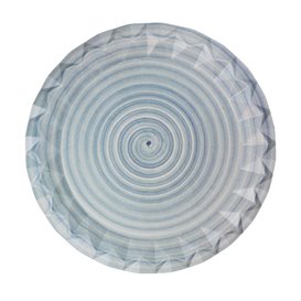 Pappteller mit Keramikmuster “Bali” Ø23cm 345g/m² (50 Stück)