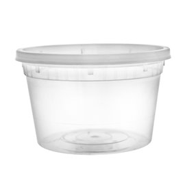 PP-Schalen met Deckel Transparent “Deli Range” 460ml (40 Stück)