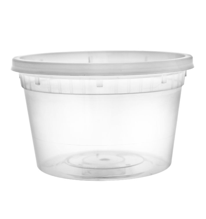 PP-Schalen met Deckel Transparent “Deli Range” 460ml (40 Stück)