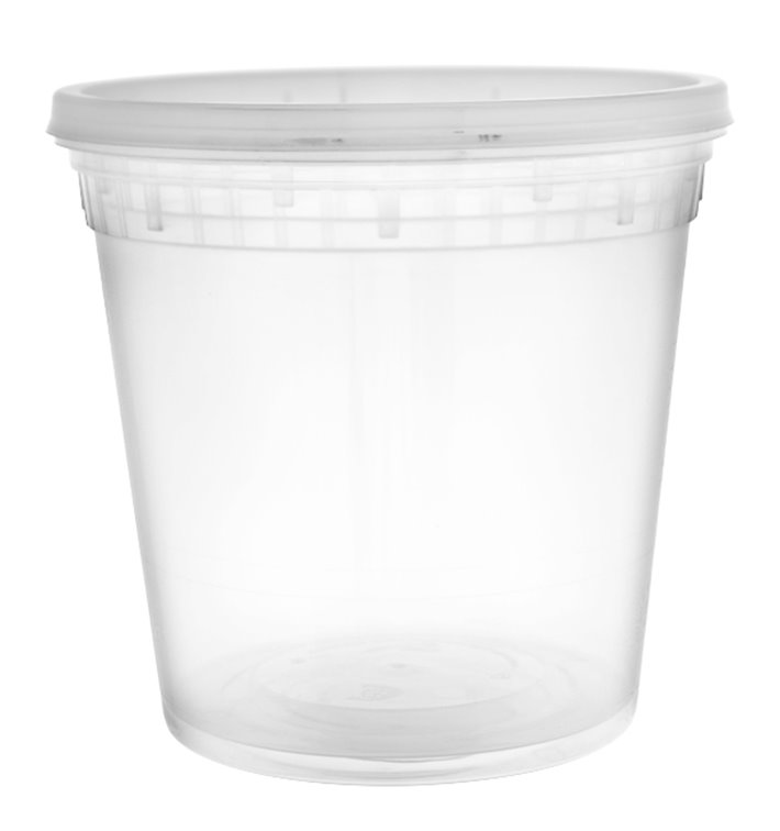 PP-Schalen met Deckel Transparent “Deli Range” 710ml (240 Stück)