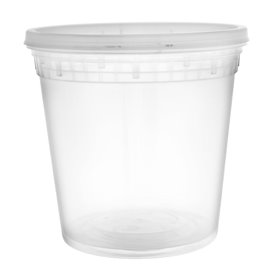 PP-Schalen met Deckel Transparent “Deli Range” 710ml (40 Stück)