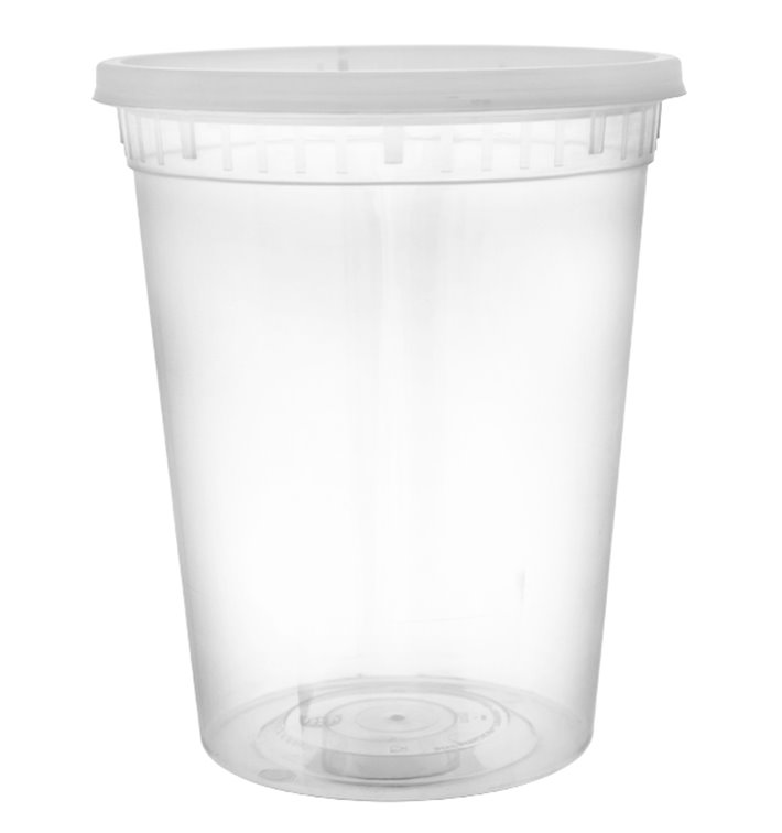 PP-Schalen met Deckel Transparent “Deli Range” 920ml (40 Stück)