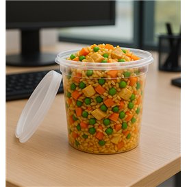 PP-Schalen met Deckel Transparent “Deli Range” 710ml (240 Stück)