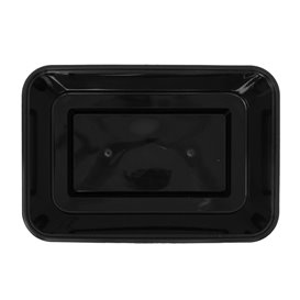 PP-Schale Rechteckig Schwarz 750ml 17,6x12,4x6cm (50 Stück)