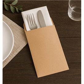 Bestecktaschen Kraft 11x24cm (1.000 Stück)