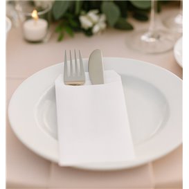 Bestecktaschen Weiß 11x24cm (125 Stück)