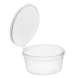 Saucenbecher mit Klappdeckel aus PP Transparent 30ml  (1.000 Stück)