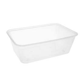 Schale Rechteckig aus PP Transparent 750ml 17,4x11,6x5,5cm (500 Stück)