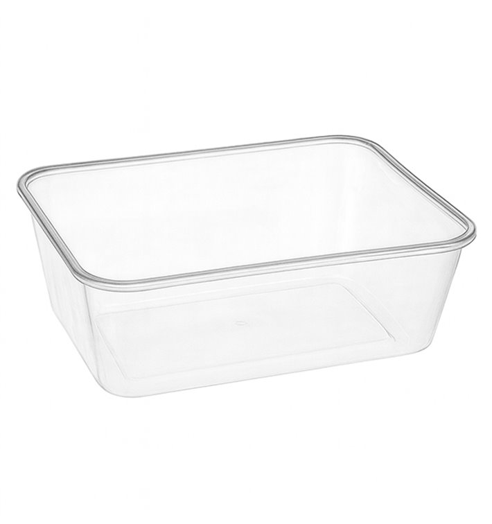 Schale Rechteckig aus PP Transparent 750ml 17,4x11,6x5,5cm (500 Stück)