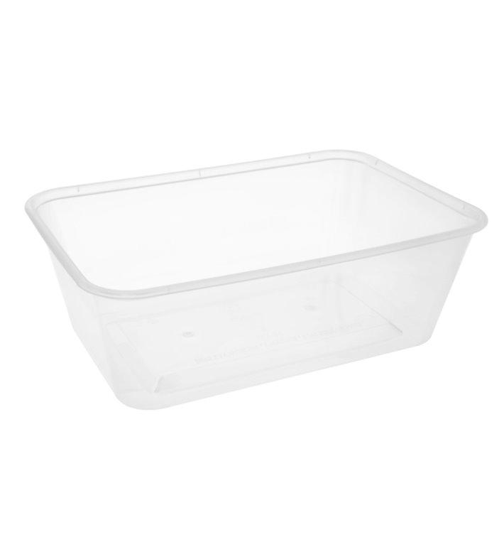 Schale Rechteckig aus PP Transparent 750ml 17,4x11,6x5,5cm (500 Stück)