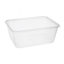 Schale Rechteckig aus PP Transparent 1.000ml 17,4x11,5x8cm (25 Stück)