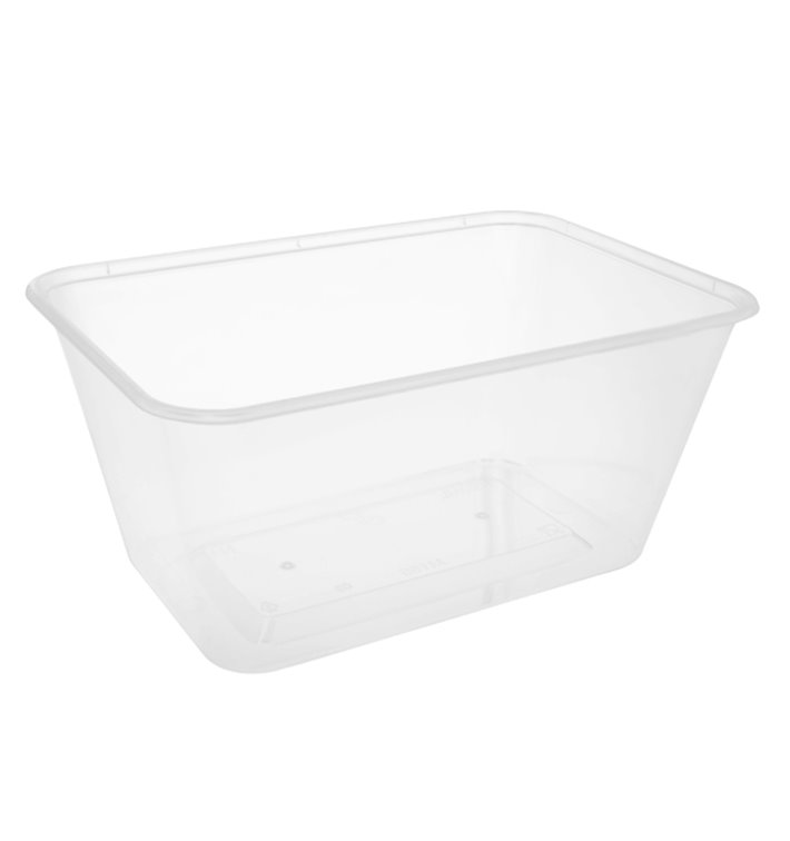 Schale Rechteckig aus PP Transparent 1.000ml 17,4x11,5x8cm (25 Stück)