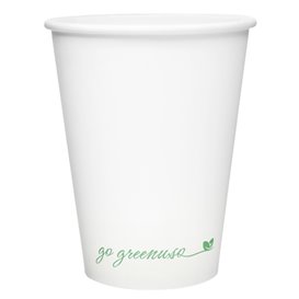 Karton Kaffeebecher To Go Weiß 12Oz/360ml Ø9cm (1.000 Stück)