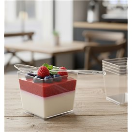 Degustationslöffel Wiederverwendbar PS Transparent 10 cm (100 Stück)
