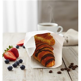 Papiertüten weiß 12+6x20cm (250 Stück)