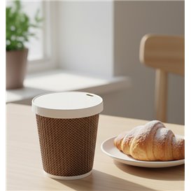Reisedeckel mit weißem Papierloch Ø8,0cm (50 Stück) 