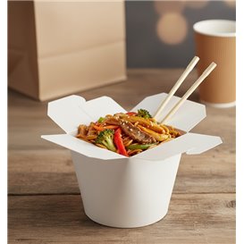Mehrzweck-Faltbox Weiß 100% ECO 26Oz/780ml (50 Stück)