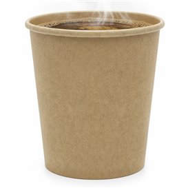 Bio Kaffeebecher To Go Kraft-Kraft 4Oz/120ml Ø6,2cm (50 Stück)