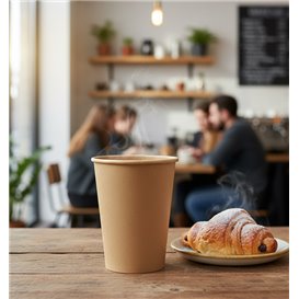 Kaffeebecher Kraft-Kraft 12Oz/360ml Ø9cm (1.000 Stück)