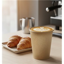 Kaffeebecher Kraft-Kraft 9Oz/280ml Ø7,7cm (50 Stück)