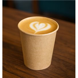 Bio Kaffeebecher To Go Kraft-Kraft 4Oz/120ml Ø6,2cm (1.000 Stück)