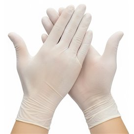 LatexHandschuhe gepudert Weiß Größe M AQL 1.5 (1000 Stück)
