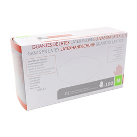 LatexHandschuhe Puderfrei Weiß Größe M (1000 Stück)