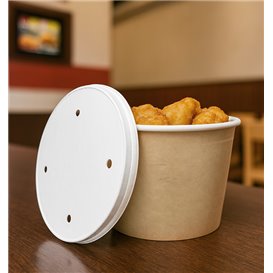 Eimer aus Kraftkarton mit Deckel 1750ml (150 Stück) Eimer aus Kraftkarton mit Deckel 1750ml (150 Stück)