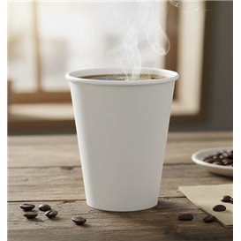 Karton Kaffeebecher To Go Weiß 9Oz/280ml Ø8,0cm (50 Stück)