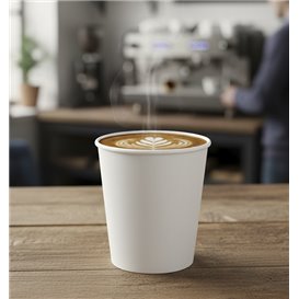 Bio Kaffeebecher To Go Weiß 4Oz/120ml Ø6,2cm (2.000 Stück)