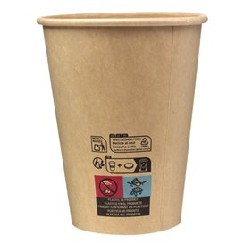 Kaffeebecher Kraft-Kraft 12Oz/360ml Ø9,0cm (50 Stück)