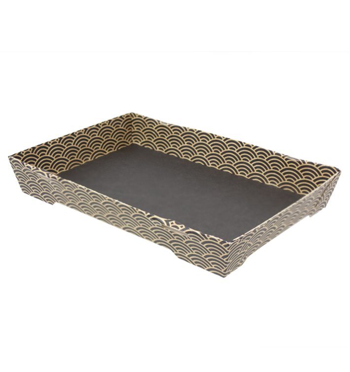 Sushi-Verpackungen Karton ''Waves'' 18,5x10,2cm (600 Stück)