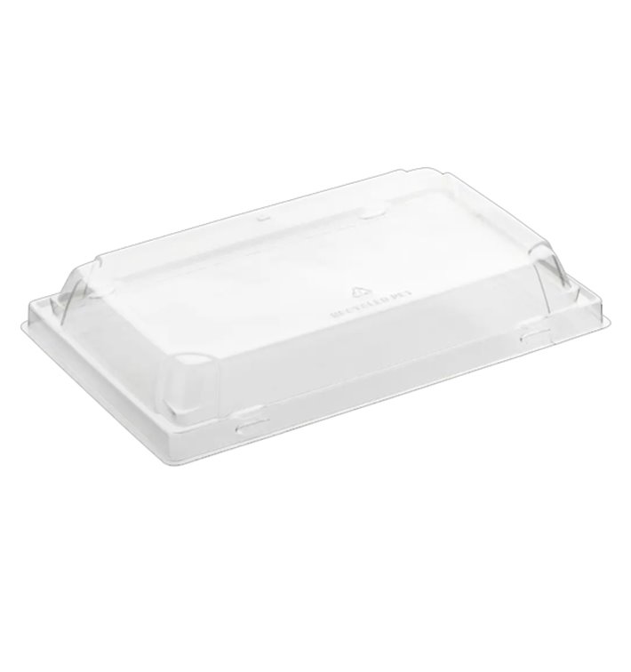 Deckel für Sushi Behälter rPET 21,5x13,5cm (600 Stück)